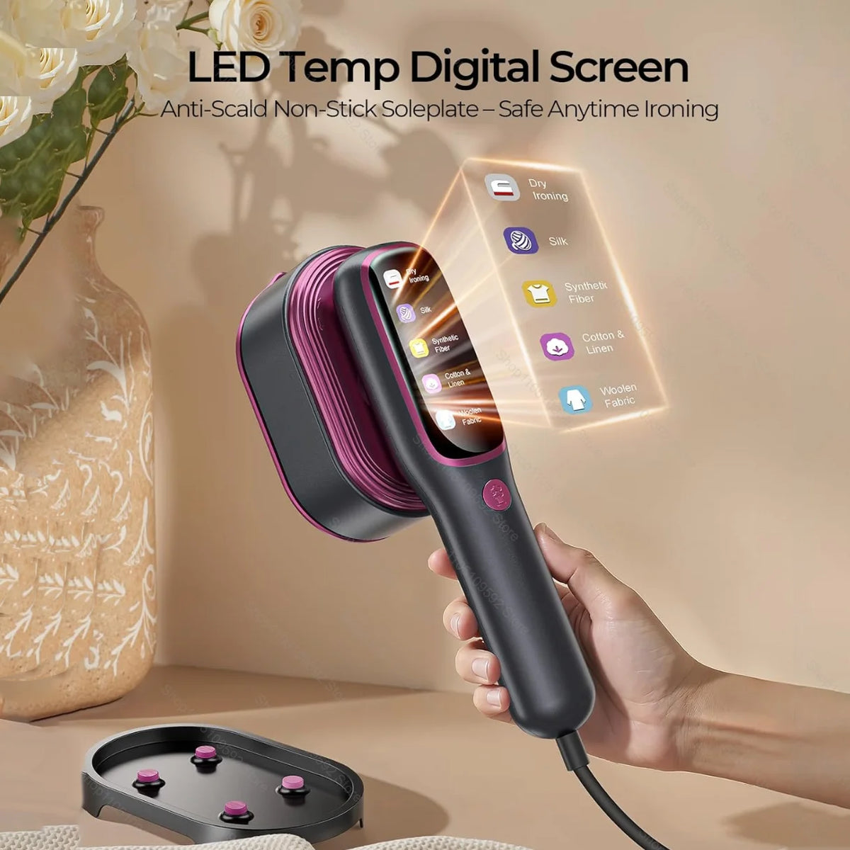 Plancha de vapor portátil 1200W