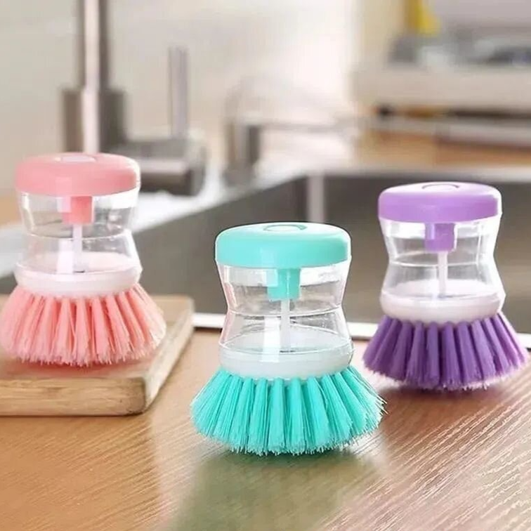Manual Liquid Dispensing Cleaning Brush